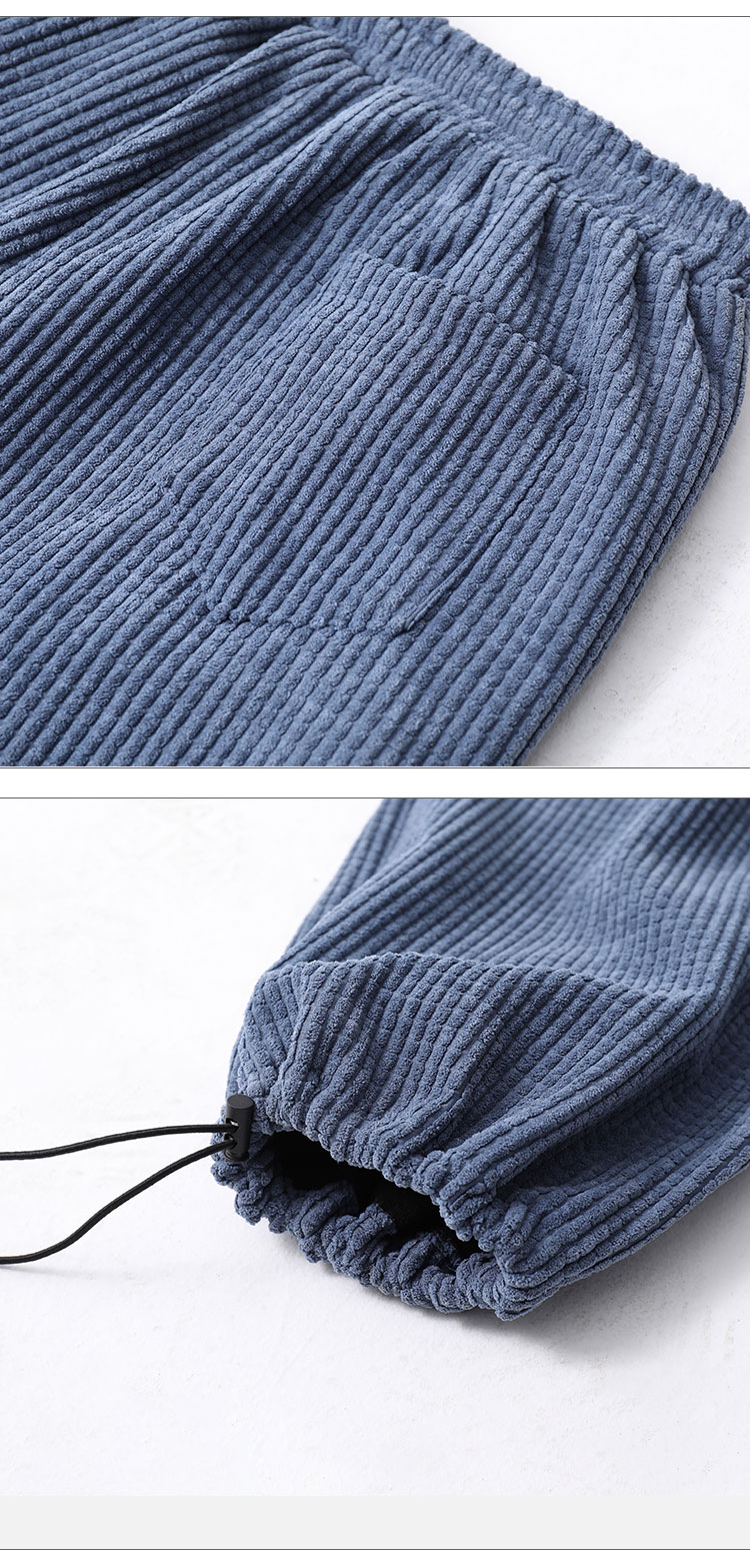 Training Pants — Corduroy Drawcord — detail view